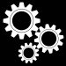 Free image/jpeg resolution 4500x3000, file size 273kb, three white gears at black background